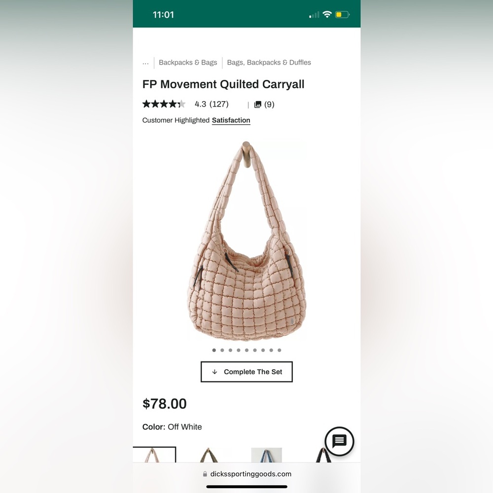 Free people quilted bag